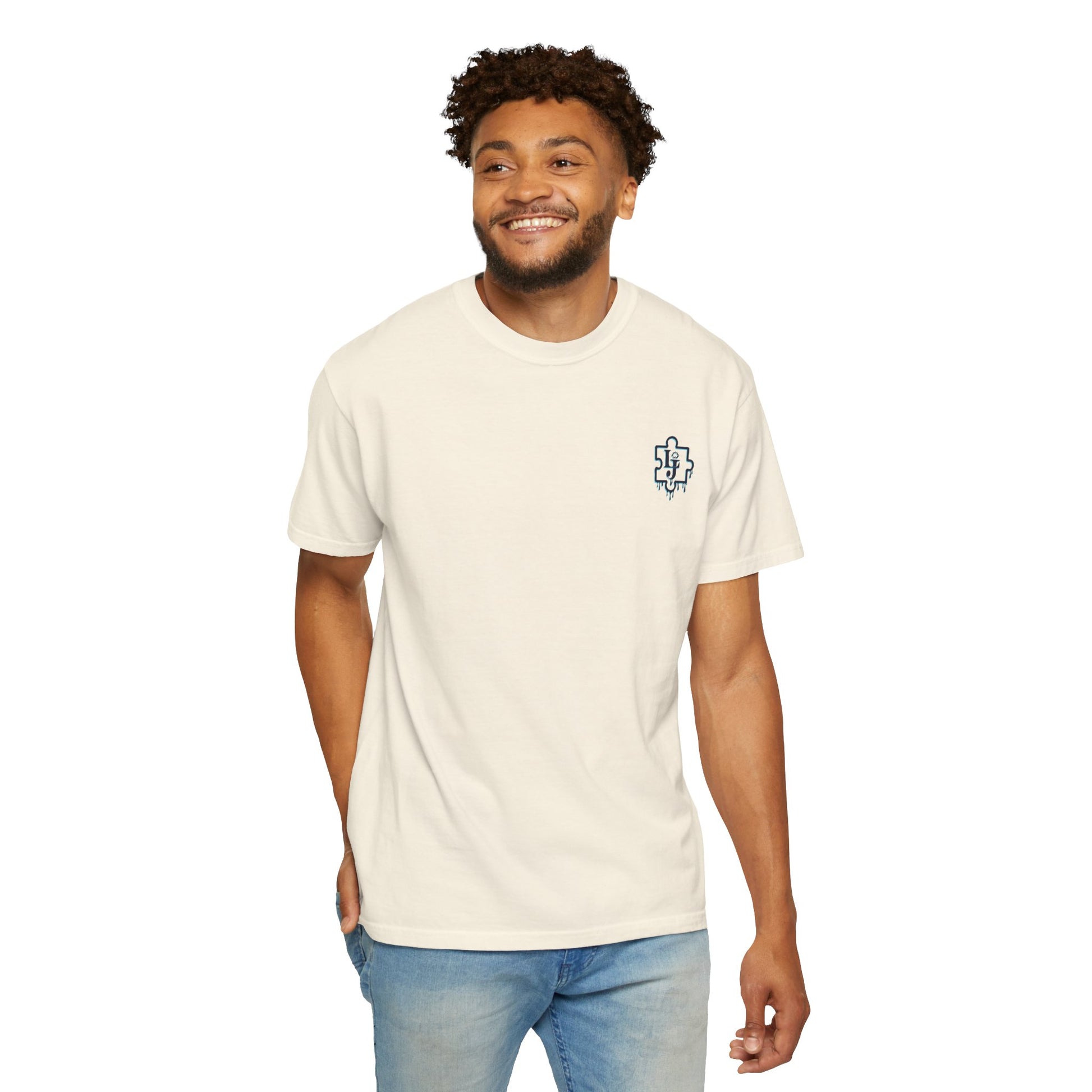 Dripping Logo Puzzle Piece T-Shirt
