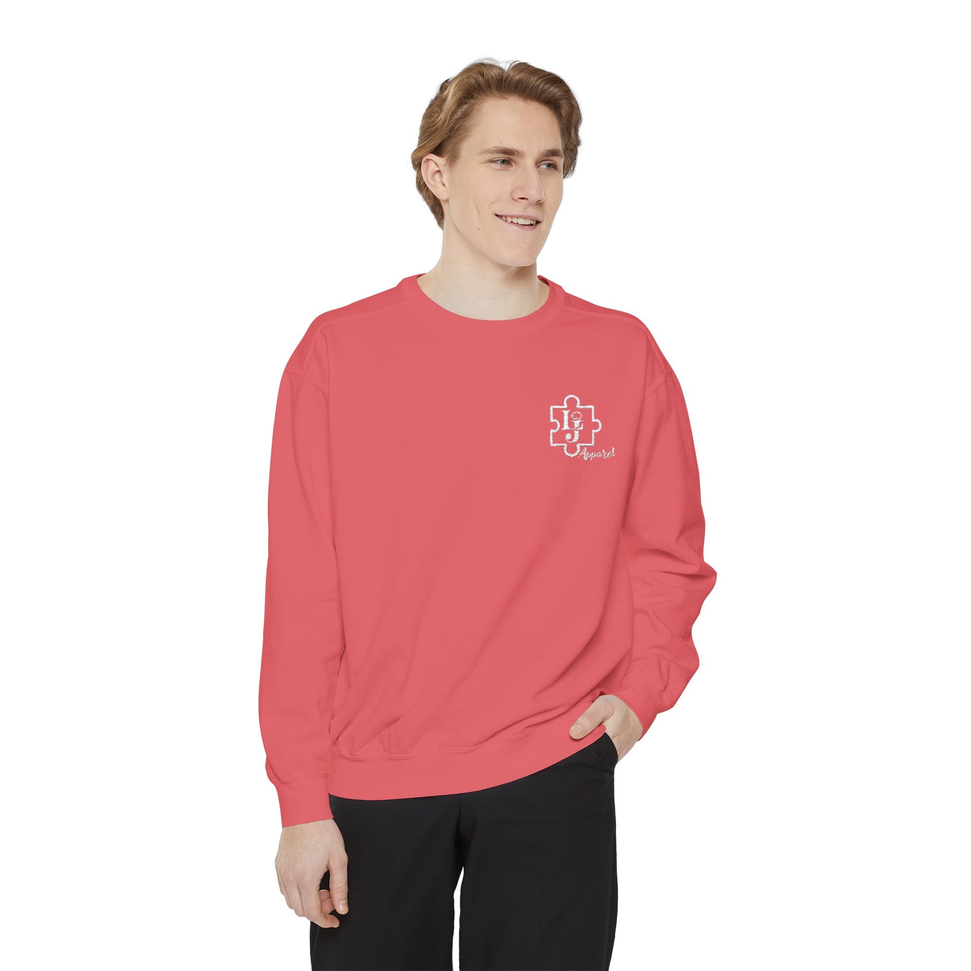 Liam Jackson Apparel Sweatshirt with Puzzle Themed Logo