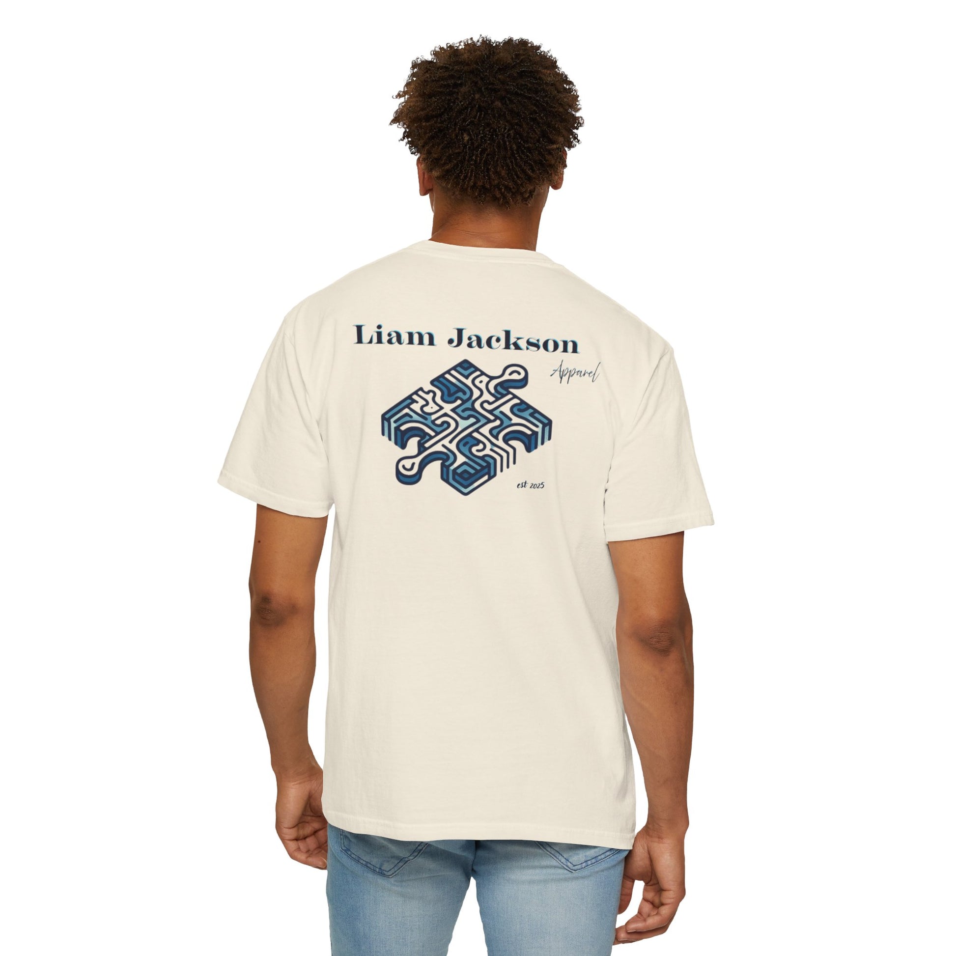 Dripping Logo Puzzle Piece T-Shirt