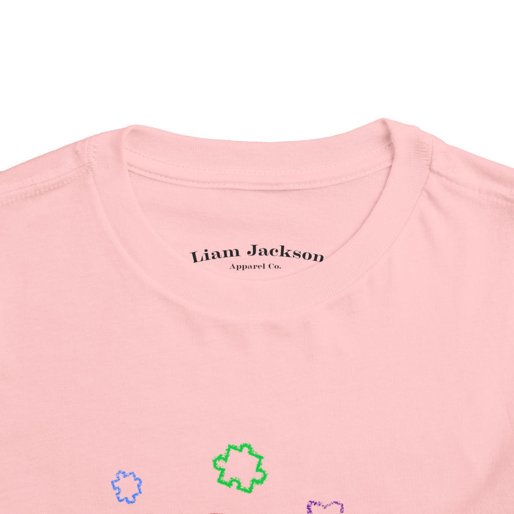 Toddler Tee Spread Love Hearts Crayon Writing