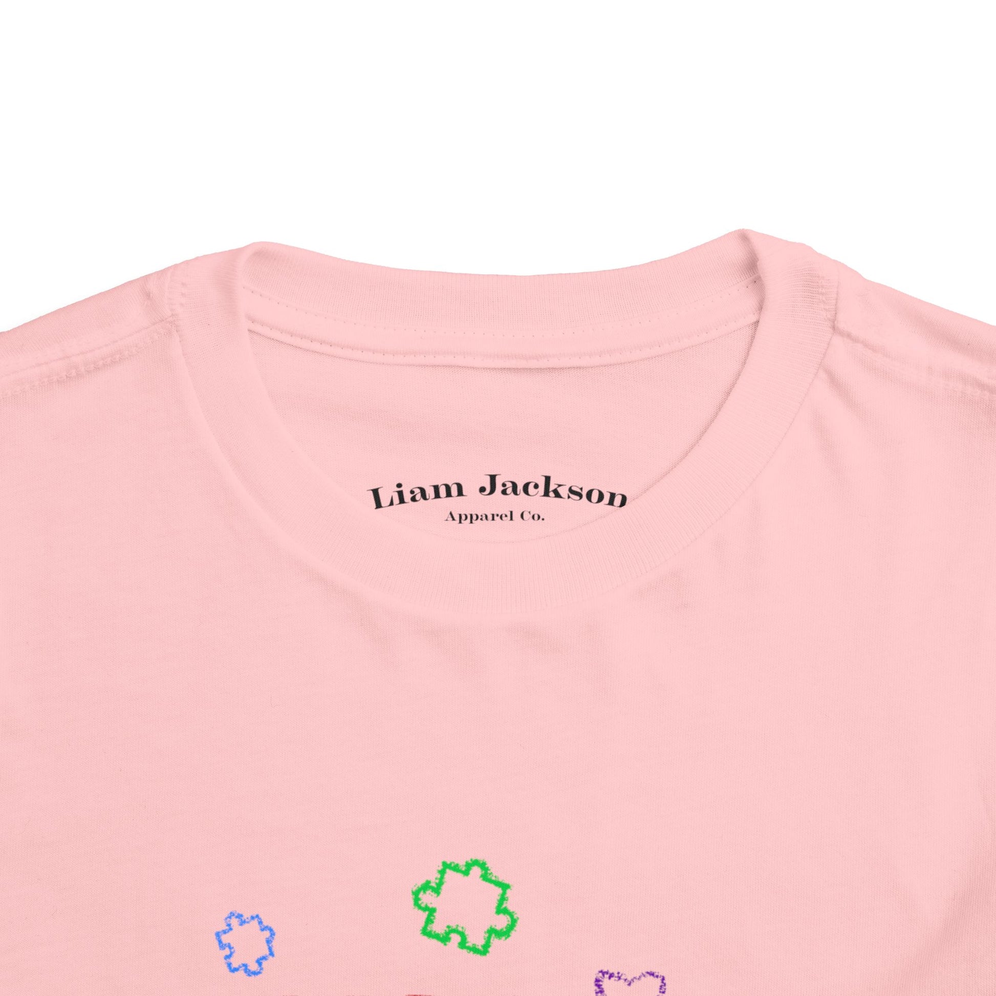 Toddler Tee Spread Love Hearts Crayon Writing