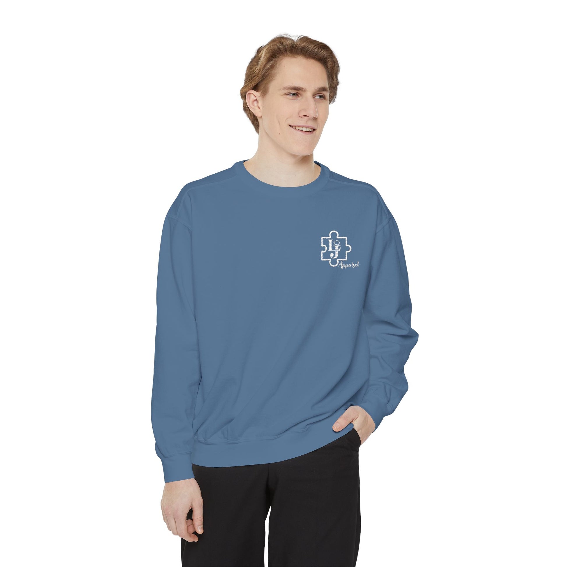 Liam Jackson Apparel Sweatshirt with Puzzle Themed Logo