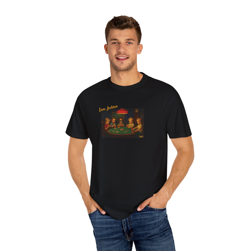 Funny Kids Playing Cards Parody T-Shirt