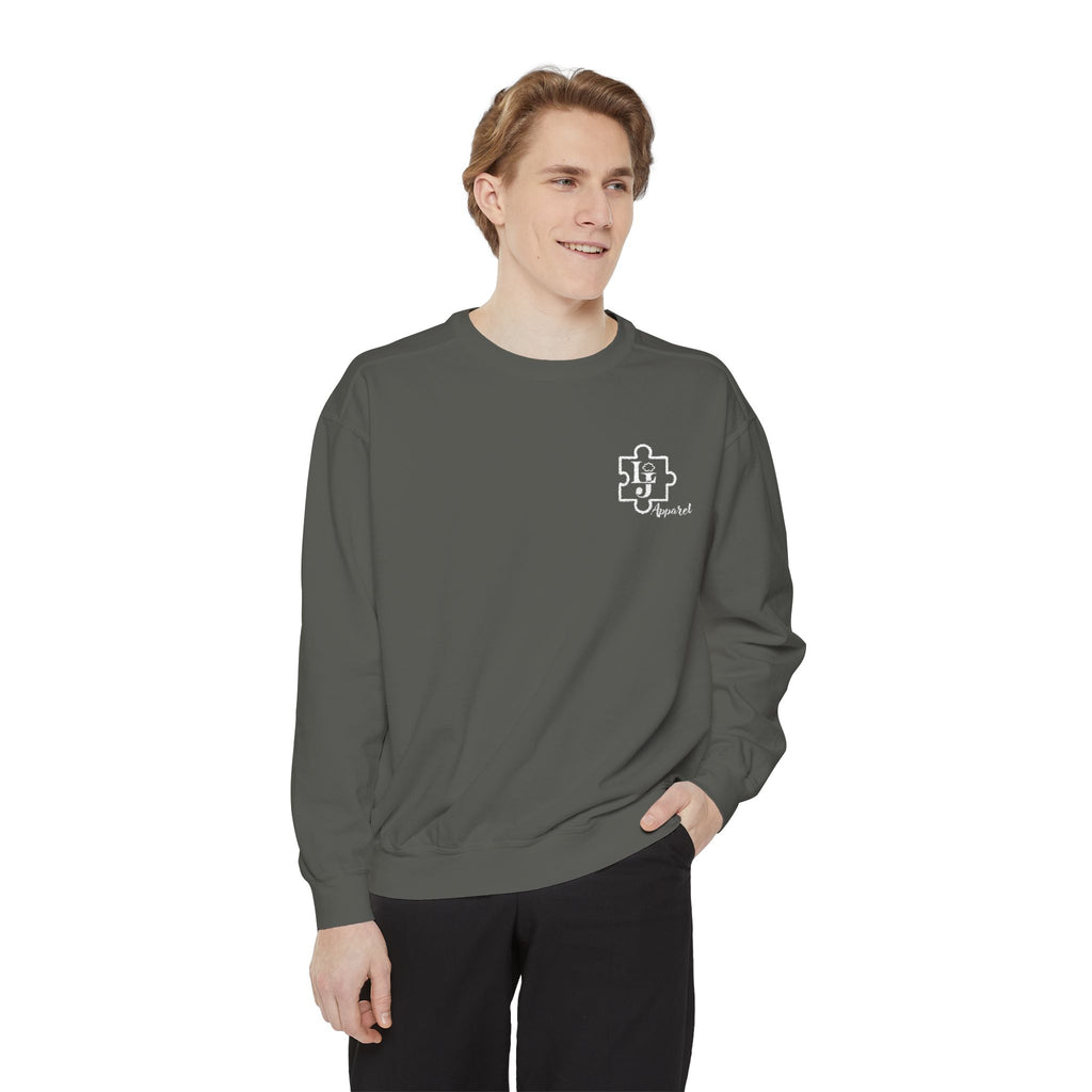 Liam Jackson Apparel Sweatshirt with Puzzle Themed Logo