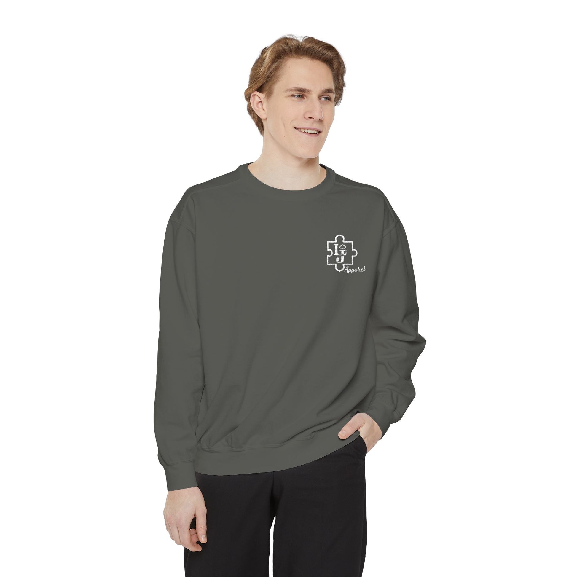 Liam Jackson Apparel Sweatshirt with Puzzle Themed Logo