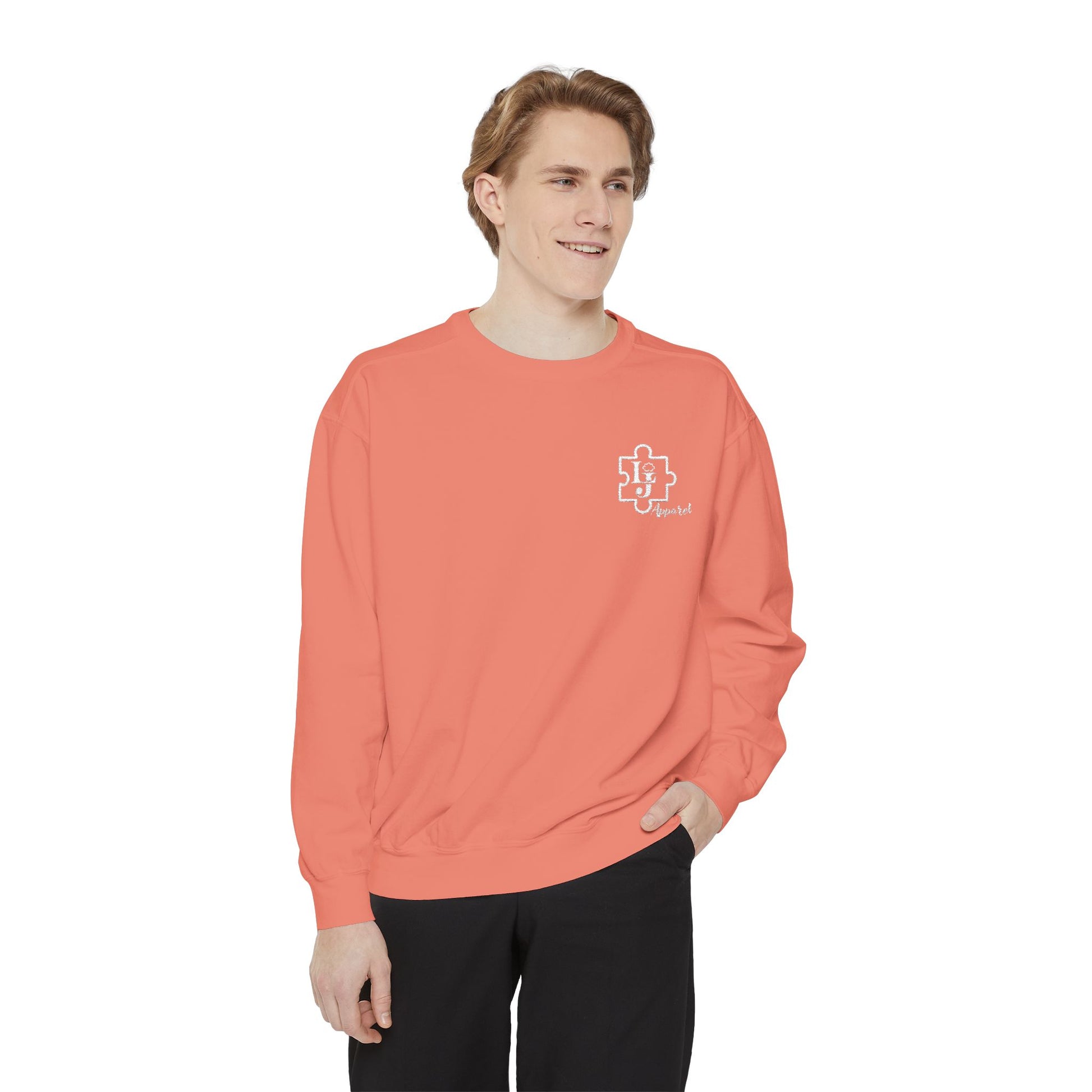 Liam Jackson Apparel Sweatshirt with Puzzle Themed Logo