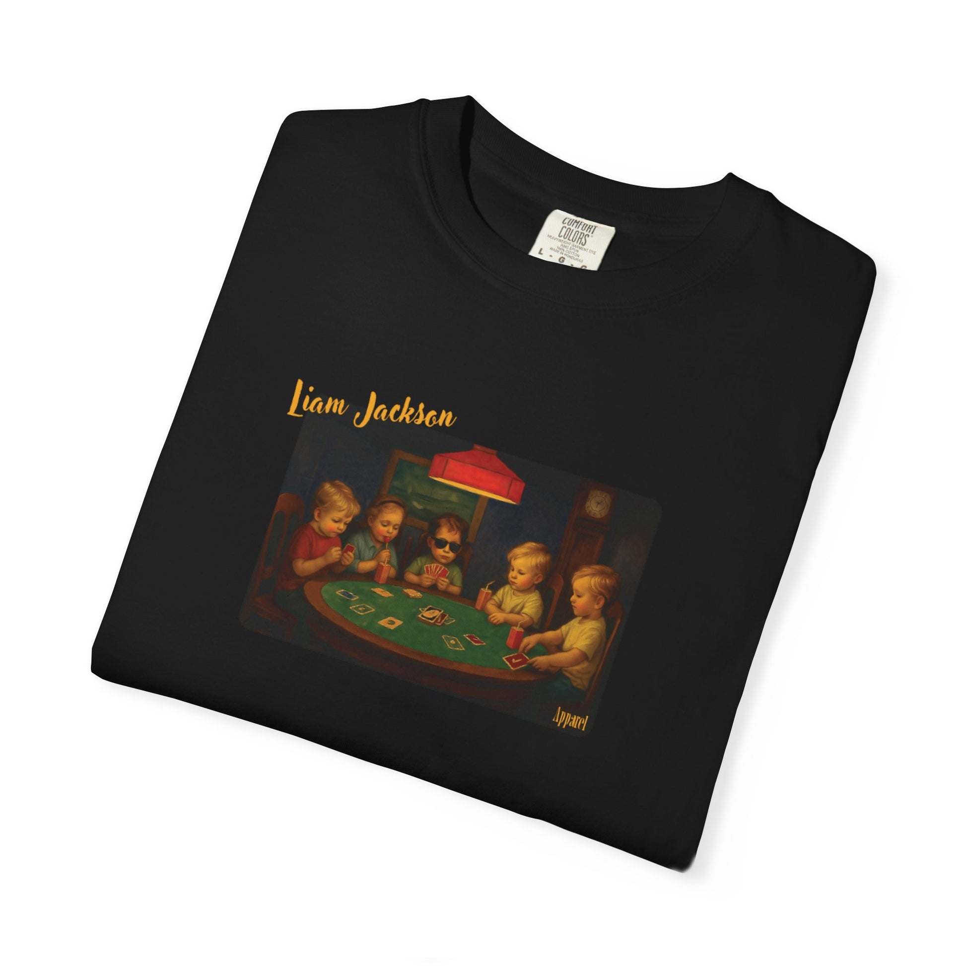 Funny Kids Playing Cards Parody T-Shirt