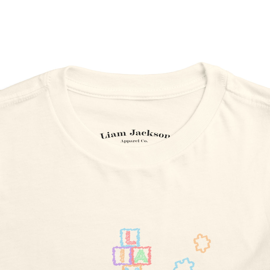Toddler Tee Autism Awareness Puzzle Pieces Liam Jackson Brand Chalk Design