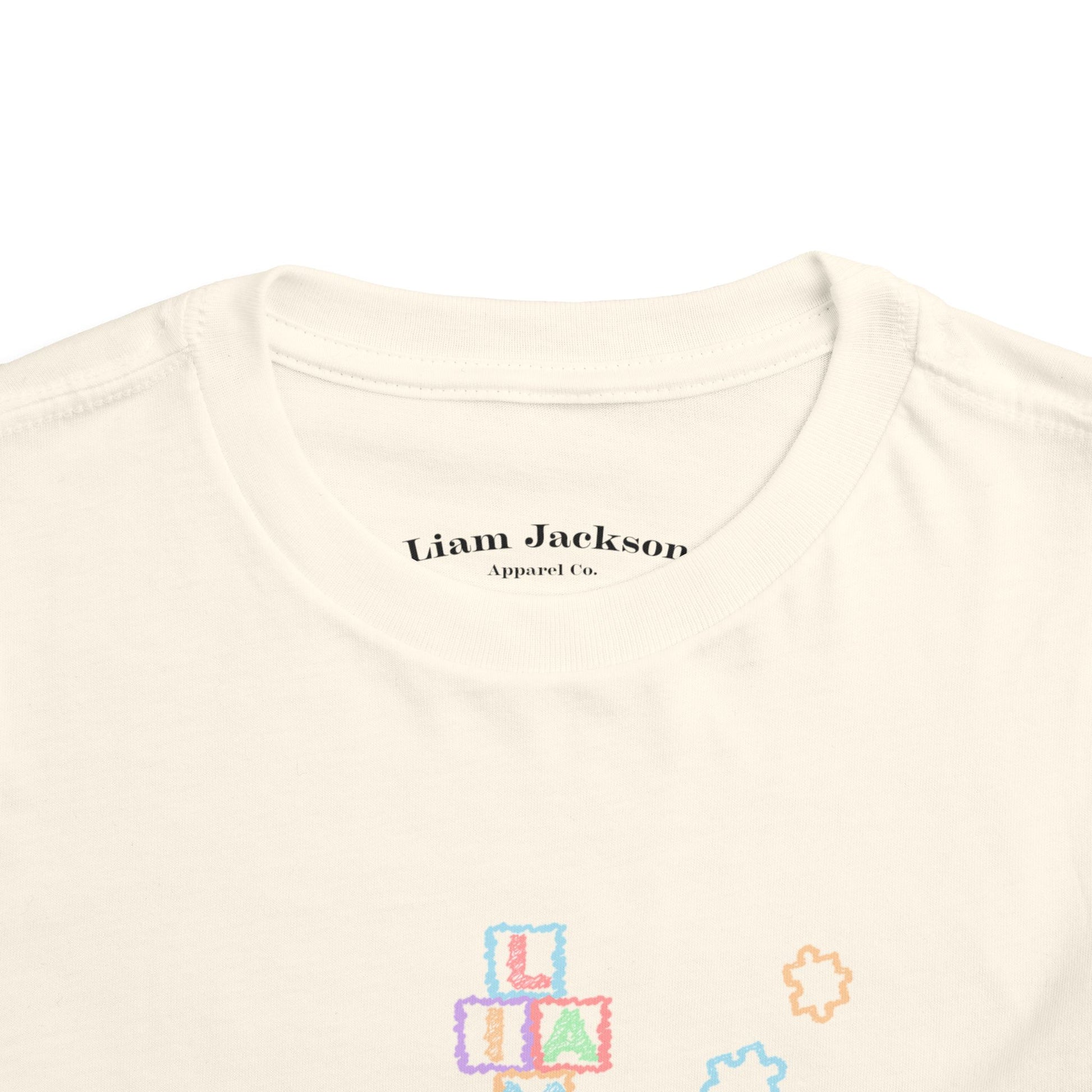 Toddler Tee Autism Awareness Puzzle Pieces Liam Jackson Brand Chalk Design