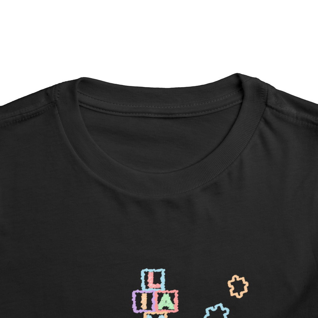 Toddler Tee Autism Awareness Puzzle Pieces Liam Jackson Brand Chalk Design