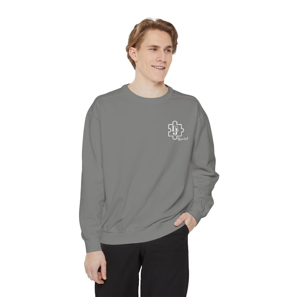 Liam Jackson Apparel Sweatshirt with Puzzle Themed Logo