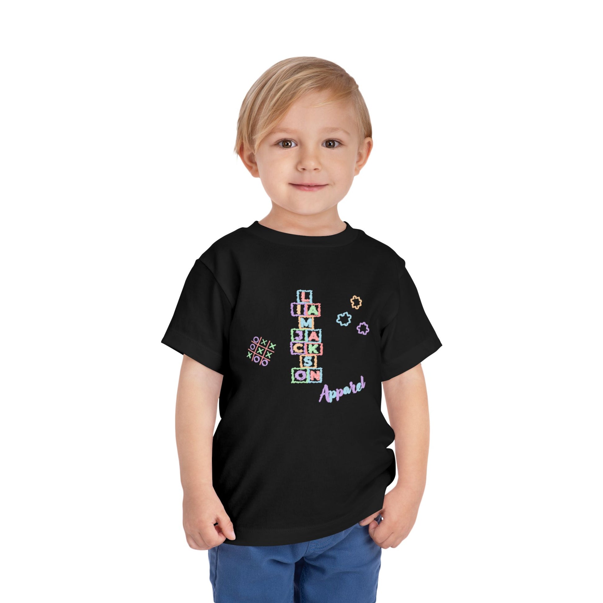 Toddler Tee Autism Awareness Puzzle Pieces Liam Jackson Brand Chalk Design