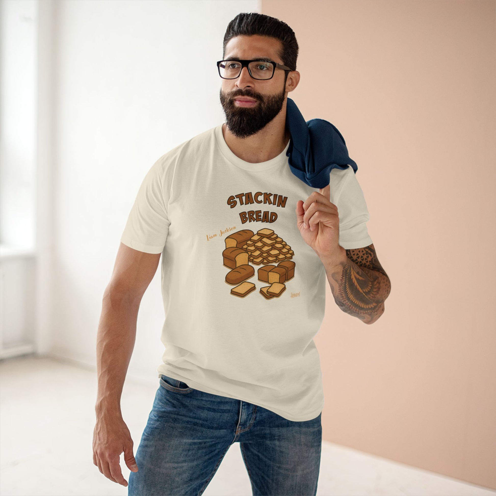 T-Shirt - Liam Jackson Stackin Bread Graphic Tee