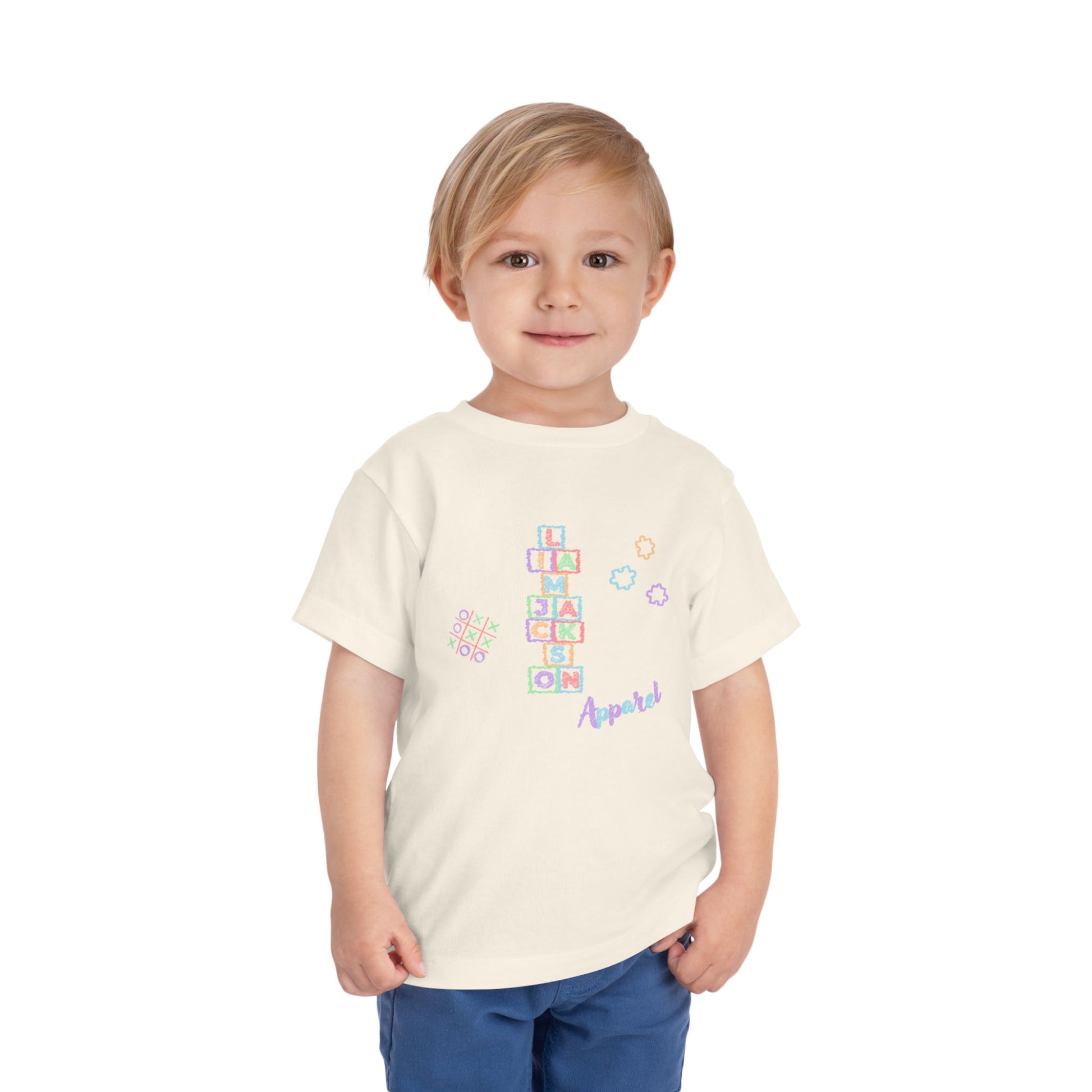Toddler Tee Autism Awareness Puzzle Pieces Liam Jackson Brand Chalk Design