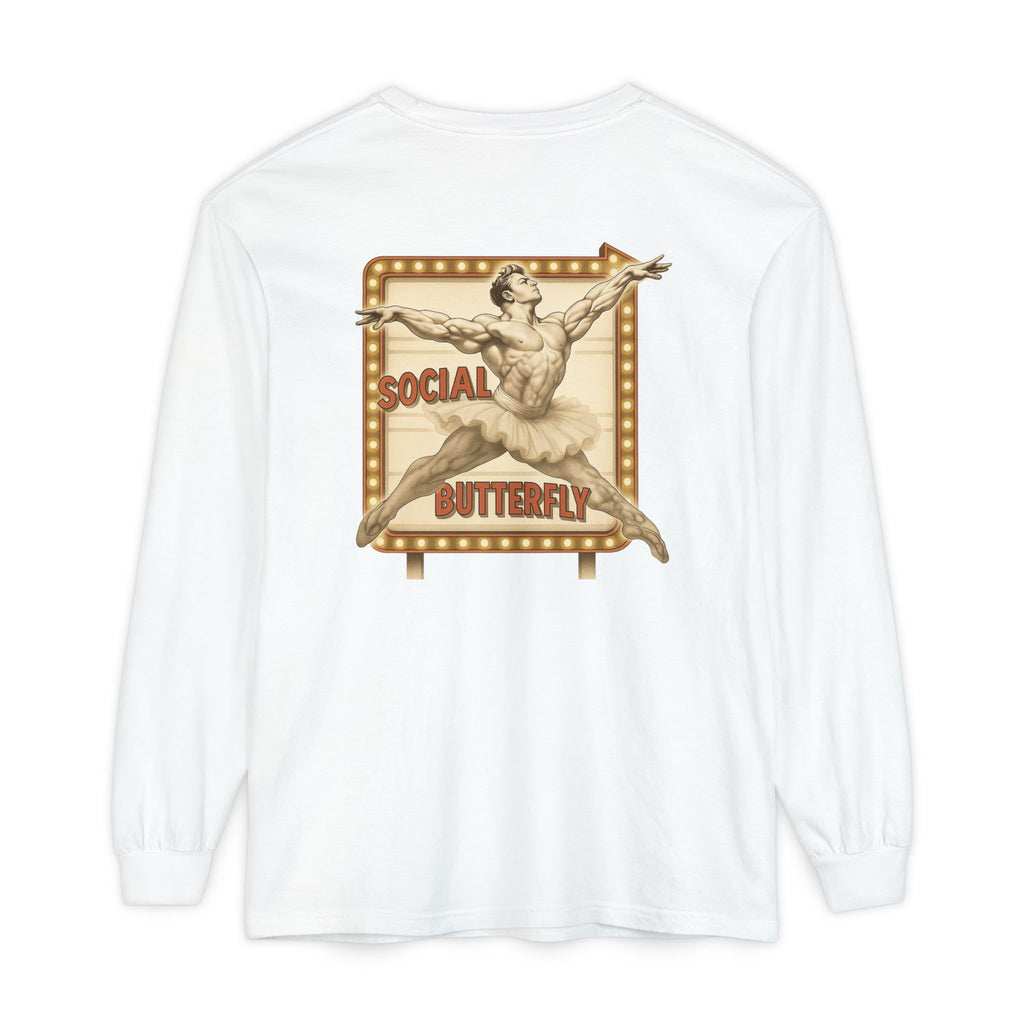 Social Butterfly Long Sleeve T-Shirt by Liam Jackson