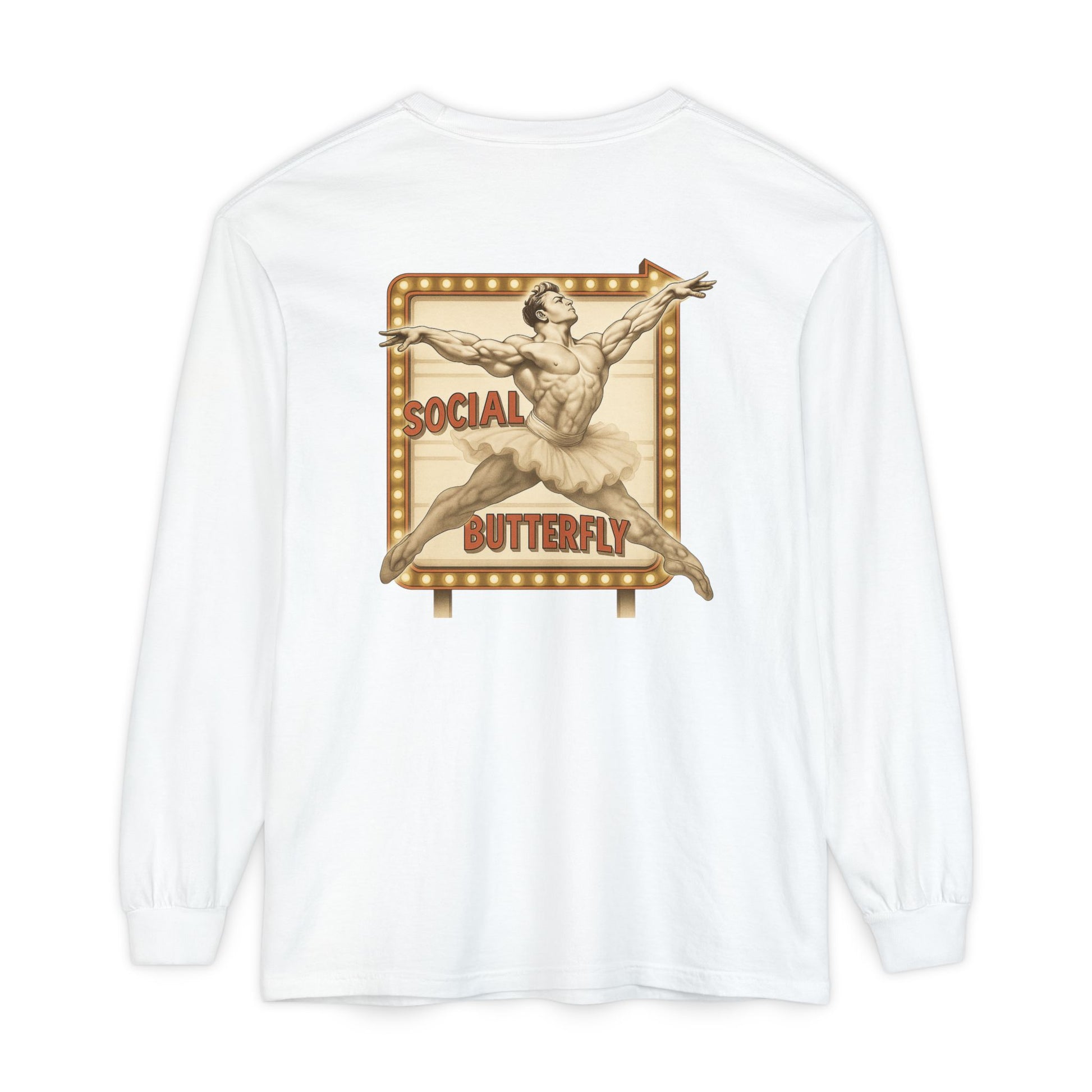 Social Butterfly Long Sleeve T-Shirt by Liam Jackson