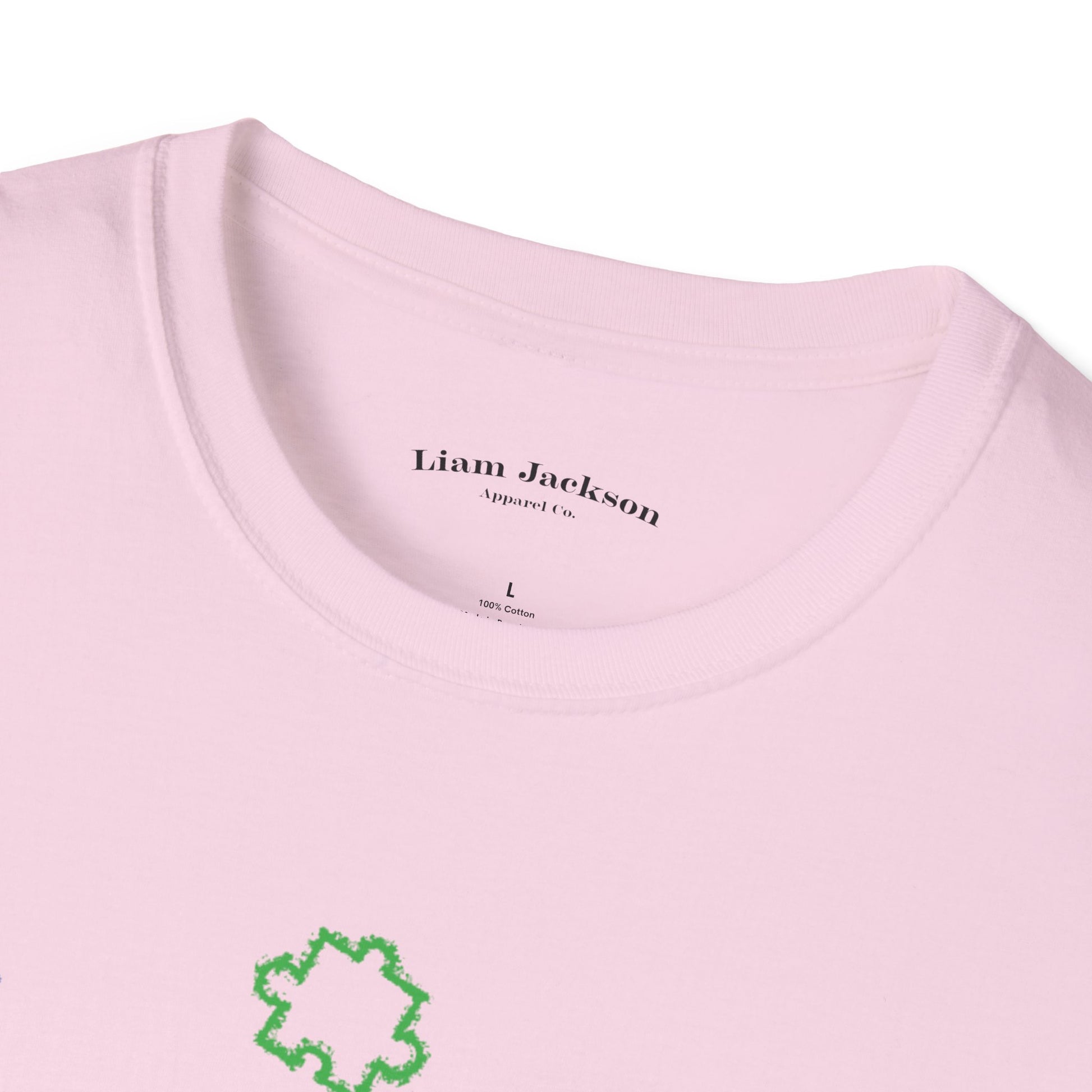 Unisex T-Shirt Spread Love Autism Support Hearts Puzzle Pieces