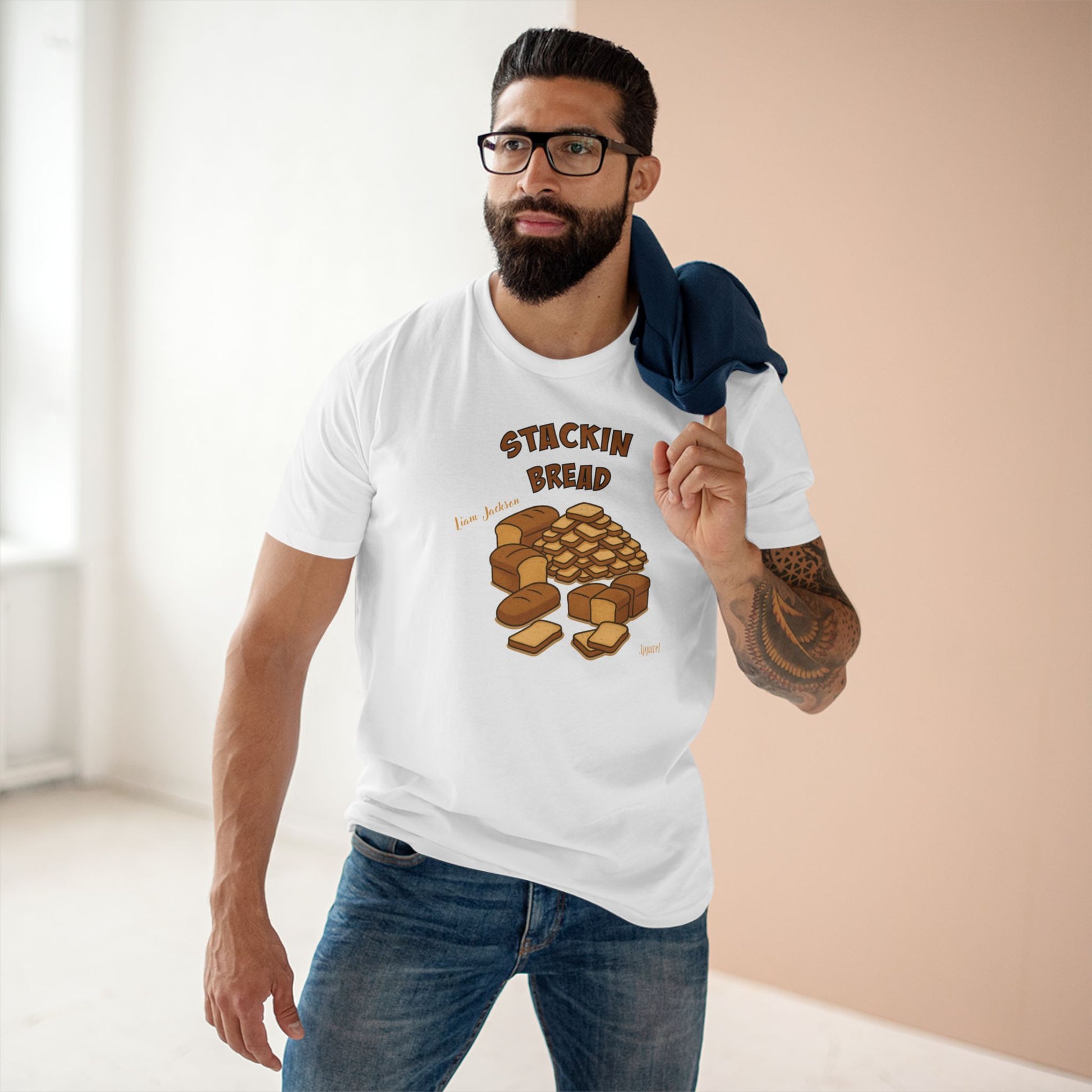 T-Shirt - Liam Jackson Stackin Bread Graphic Tee