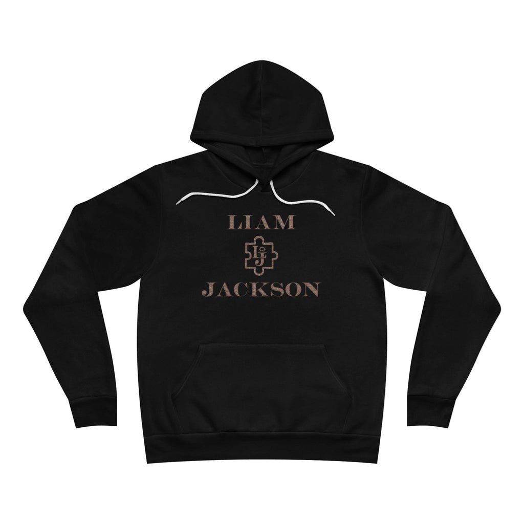 Sponge Fleece Hoodie with Liam Jackson Logo Brick Design