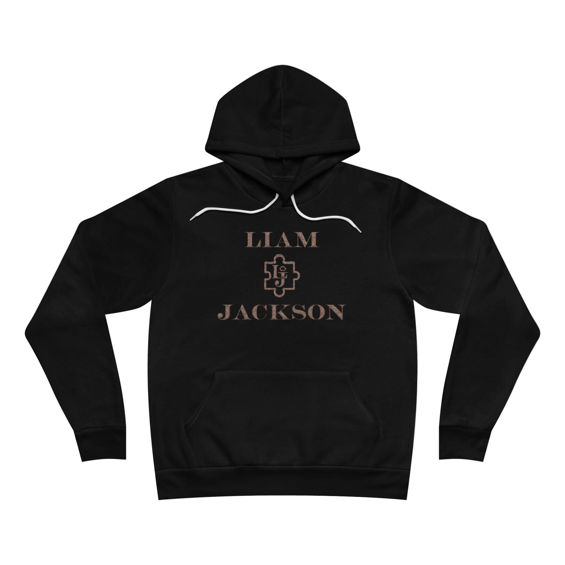 Sponge Fleece Hoodie with Liam Jackson Logo Brick Design