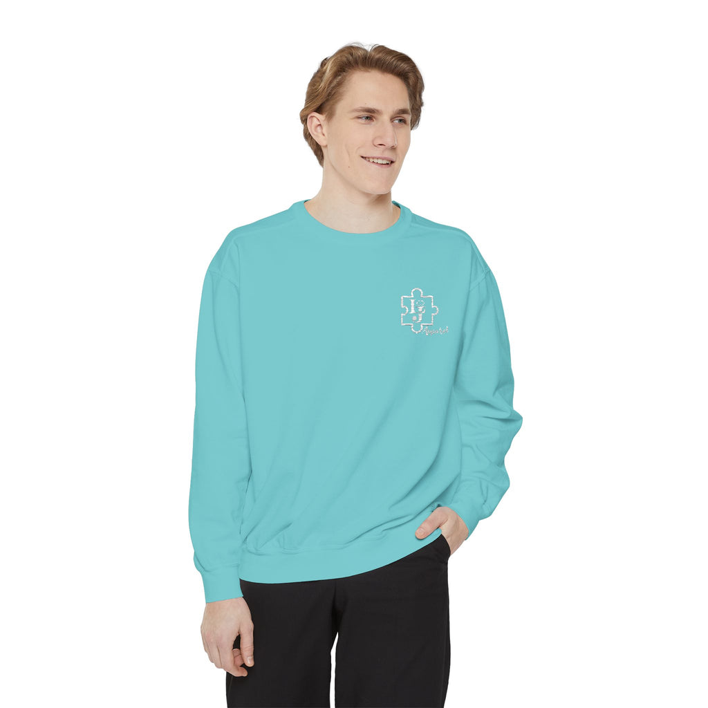 Liam Jackson Apparel Sweatshirt with Puzzle Themed Logo
